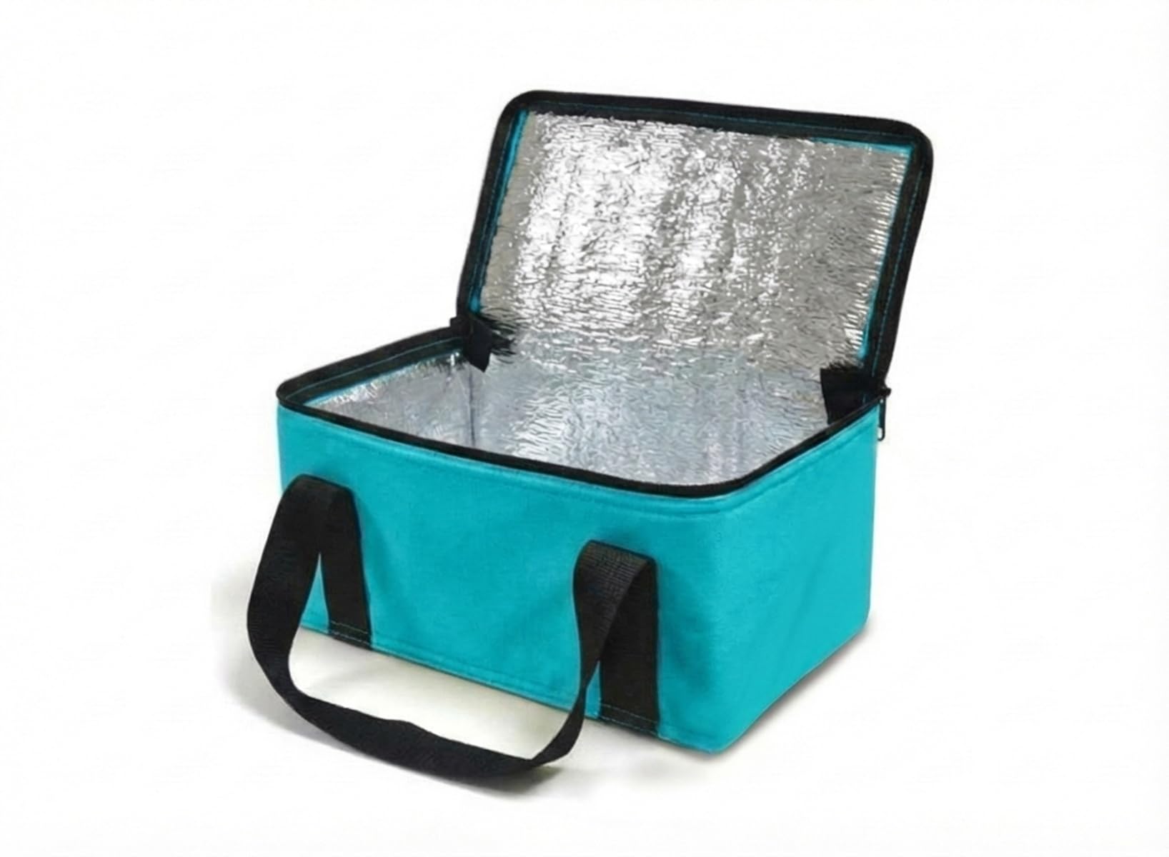 Provance Insulated Insulated Shopping Bag 9.5L Insulated Picnic Bag Foldable Insulated Picnic Bag Picnic Bag Beach Bag (Turquoise)
