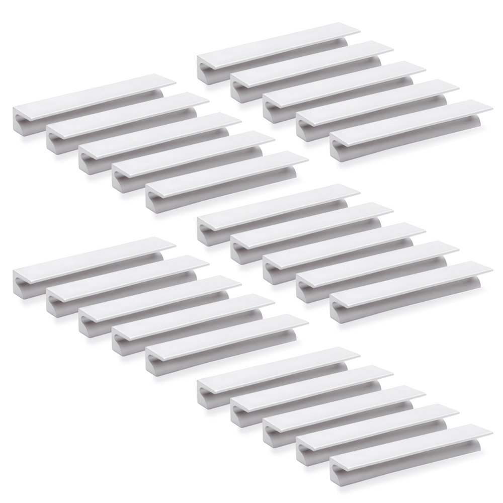 Emuca 9162962 Furniture handle, CC 64mm, aluminium, matt anodized, Set of 25 pieces