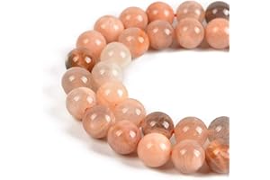 Nancybeads Gemstone Round Spacer Loose Beads 1 Strand 15.5" (Mixedcolor Sunstone, 8mm 45Beads)