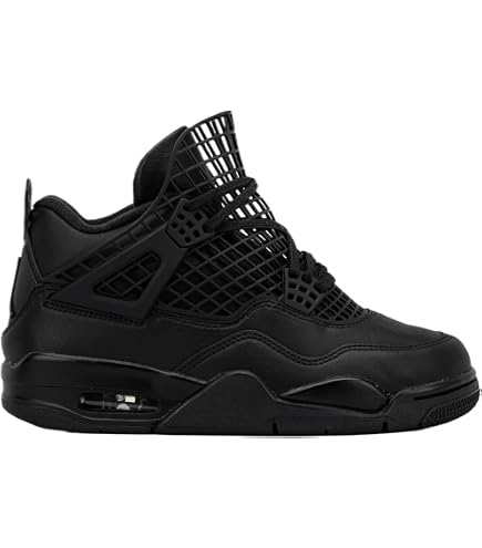 Amazon.com | Air Jordan 4 Retro Net Womens Lifestyle Shoes (Black