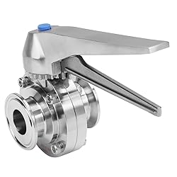 DERNORD 1.5 Inch Tri Clamp Butterfly Valve with