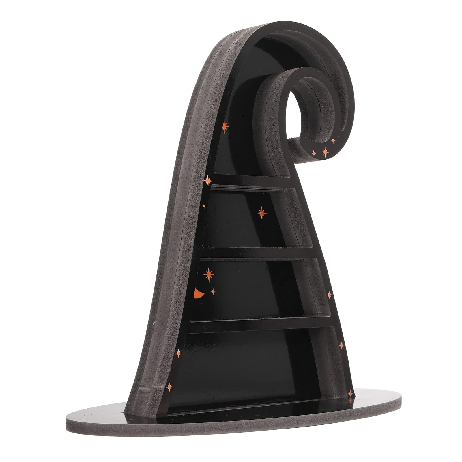 Display Shelf, Jewelry Display Stand, Dressing Table Accessories Witchy Decor Witch Hat Design Desk Display Shelf for Table Decoration for Living Room Dining Room Bed