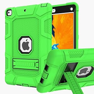 iPad 6th Generation Cases, iPad Case, iPad 9.7 Inch Case, Hybrid Shockproof Rugged Drop Protection Cover Built with Kickstand for iPad 9.7 inch A1893 / A1954 / A1822 / A1823