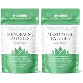 BioMiracle 30 Natural Rellief Menopause Patches Lavender, Ginger, and Herbs Promote Calm Relief, Vegan + Cruelty Free (Two Pack)