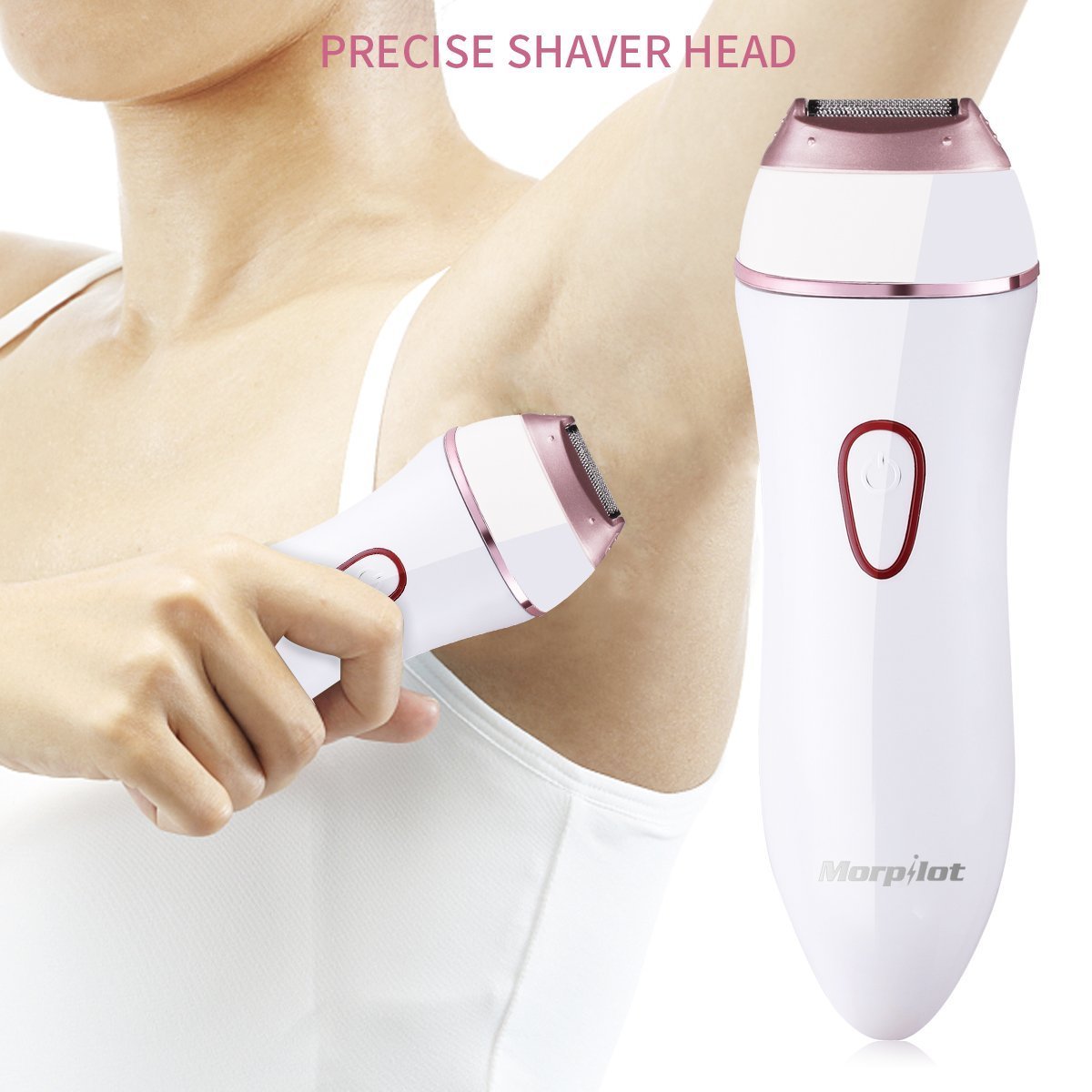 Ladies Electric Epilator, Women Recahrgeable Epilator - Morpilot Hair Remove Shaver (4 in 1)