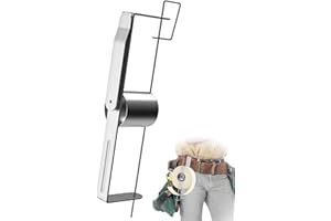 FAMIRON Drywall Tape Holder, Heavy Duty Drywall Tape Holder Reel, Holds up to 500 feet of Tape, Powder Coated Rust-Proof Steel, Fast-Load Retaining Pin & Belt Clip