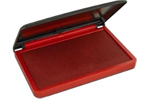 Mark 2000 Premium Red Ink Stamp Pad - 2" by 4" - Quality Felt Pad