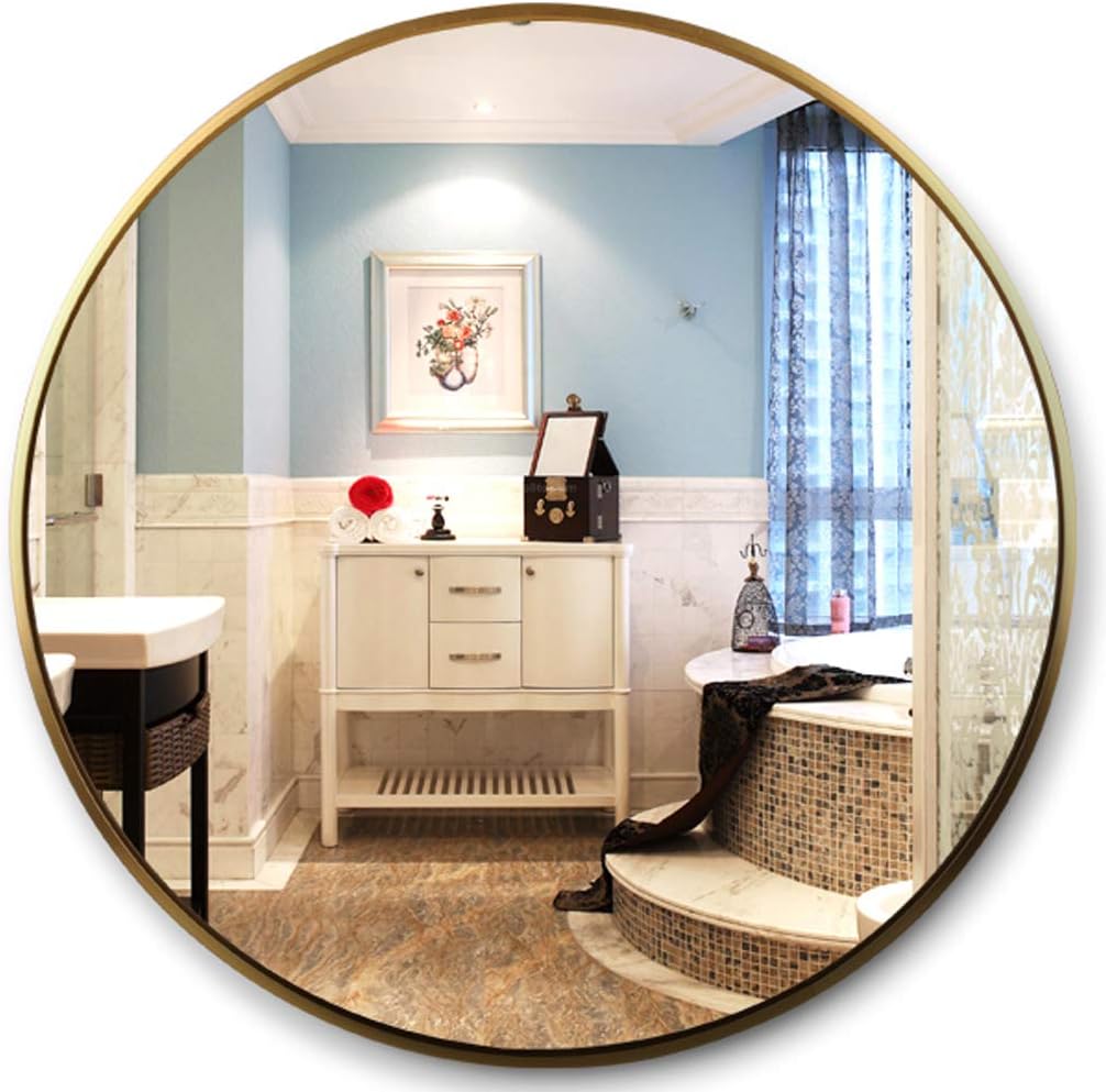 Amazon.de: LXYu-Mirrors Runder Wandspiegel, Badezimmerspiegel