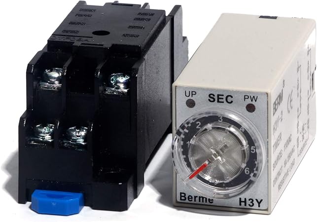 AC 110V 6S Timing Delay Range H3Y-2 Power-on Delay Timed Relay with