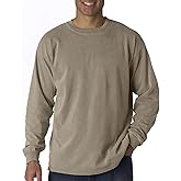 Comfort Colors Adult Long Sleeve Tee, Style 6014 (X-Large, Khaki)