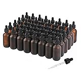 NOOEEISS 48 Pack, 2oz Glass Dropper Bottle, Preety