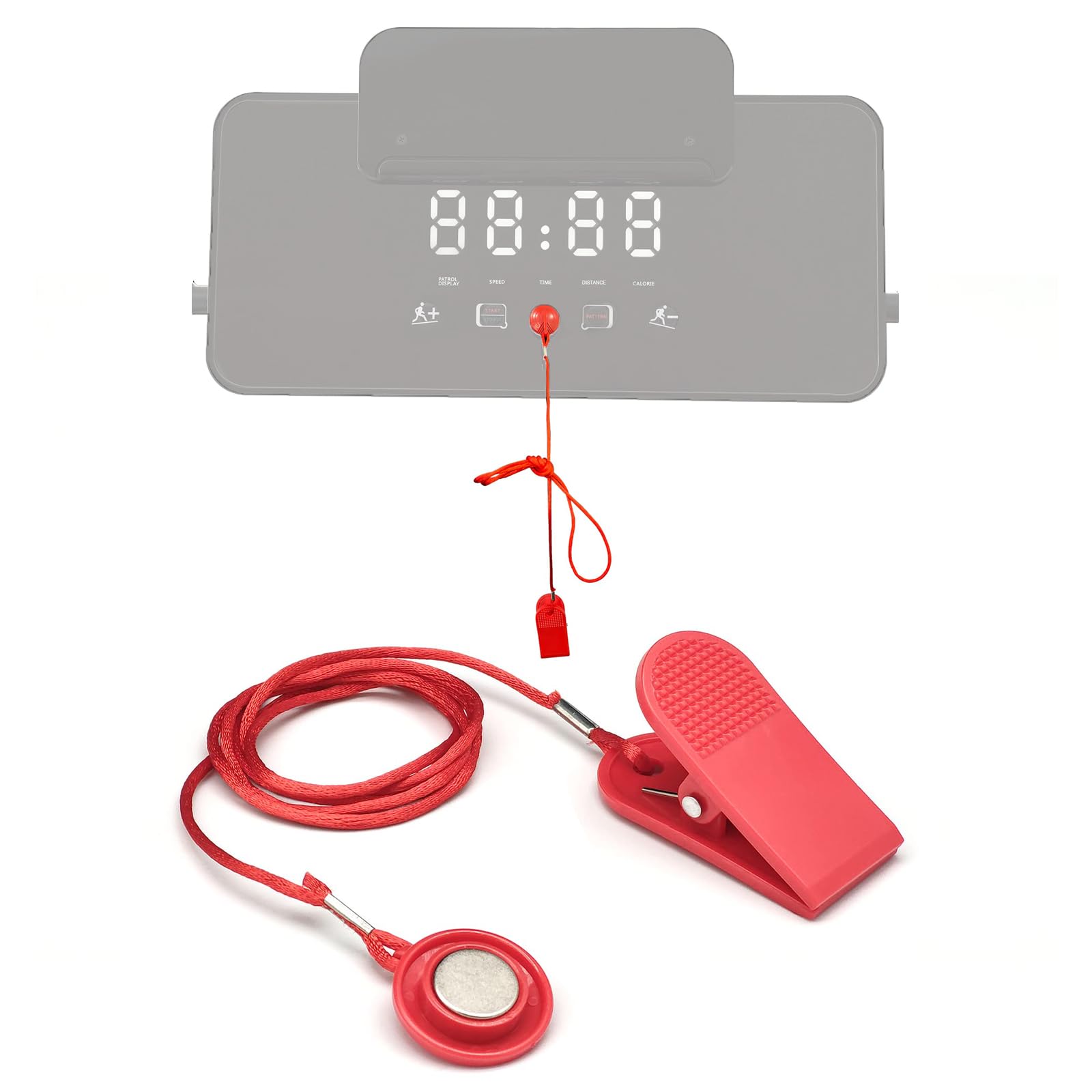 zalati Treadmill Safety Key Universal Treadmill Magnet Security Lock Emergency Compatible with Most Treadmills with Small Size Lock - 28 mm