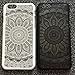Iphone 6s Case, Iphone 6 Case, Henna Baroque Totem Paisley Damask Mandala Floral Dream Catcher Hybrid PC Cover Case for Iphone 6s / 6 (Black)