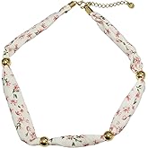 Wailike Scarf Necklace Choker Necklaces Silk Tie Bandana Necklace Colorful Scarfs for Women Choker Jewelry