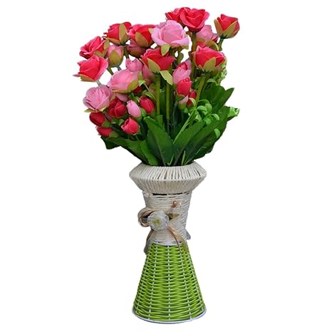 Buy Sky Trends Artificial Flower Pot With Flower Flower Vase For