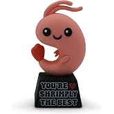 GOOFBALLS Miniature Desk Figurine &ndash; Cute &amp; Quirky Office Decor for Desk, Shelf, or Workspace &ndash; Fun Tiny Collectible Statue for Adults, Coworkers, or Home Office Gift &ndash; Shrimply The Best