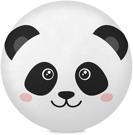 photo Cute Easy Cartoon Panda Face durable place mats for kitchen table