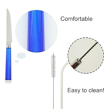 Amazon.com | Reusable Tableware Set with Stainless Steel Straws, TIMGOU 2 Flatware Sets with Carry Case, Knife, Fork, Spoon, Chopsticks, ...