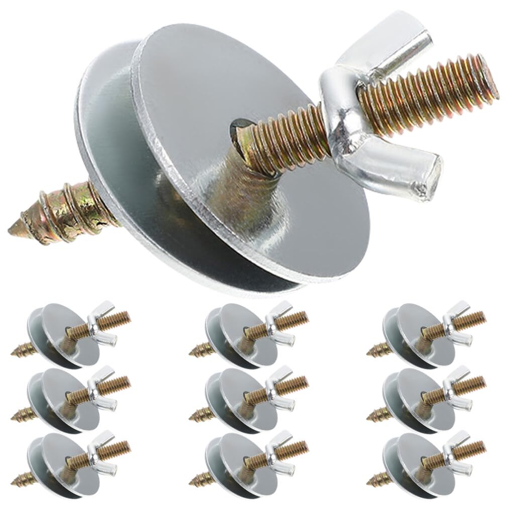 Didiseaon Bird Cage Screws 10pcs Fitting Screws Nut Bird Parrot Breeding Stand Perches with Washers Cage Retaining