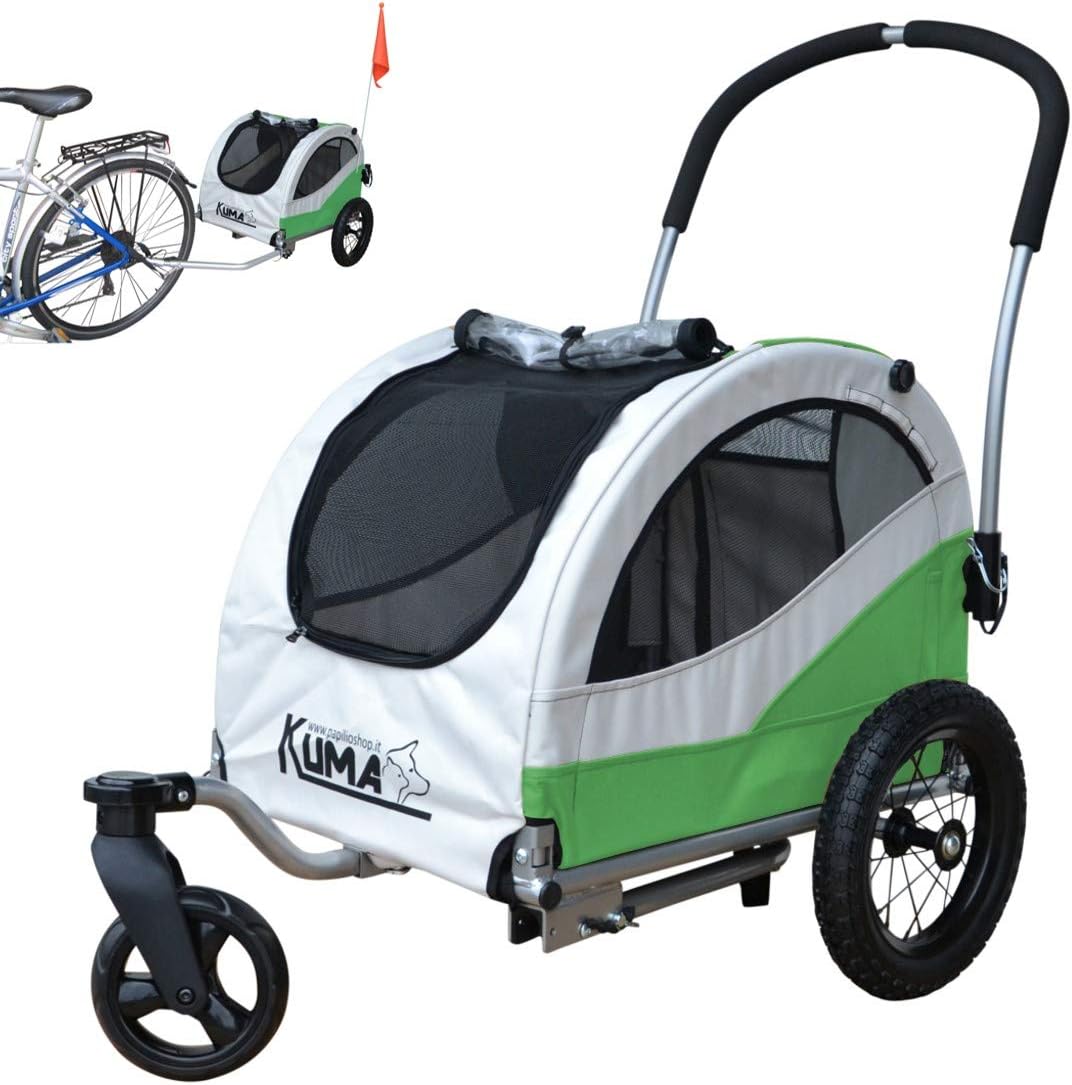 Papilioshop KUMA Bike bicycle trailer for transport dog pet stroller carrier buggy S