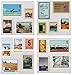 Sunny W Vintage Post Stamps Decorative Stickers,18 Pieces