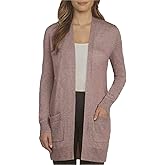 Matty M Ladies' Duster Cardigan (Heather Mauve, Small)