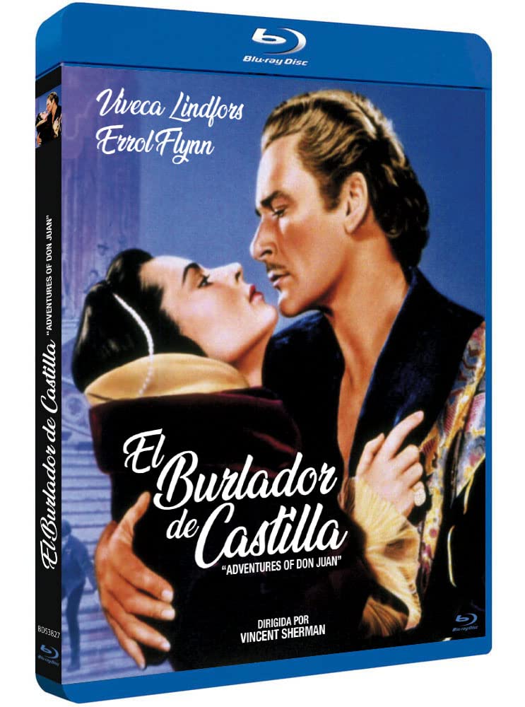 Adventures of Don Juan 1948 Blu-Ray Spanish Import English Language, Vincent Sherman, Errol Flynn, Viveca Lindfors, Robert Douglas