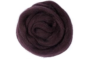 STARINGIRL 1PCS 200g 7.2oz Wool Roving Needle Felting Wool Yarn Roving Wool Fibre Wool for Needle Felting Hand Spinning DIY Craft Materials Fun Doll Needlework