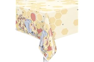 Unique Winnie The Pooh Plastic Tablecloth, 84" X 54"