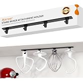 AIEVE Metal Stand Mixer Attachment Holder for Kitchenaid Mixer Accessories | for Storing Your Kitchen Aid Accessories and Attachments, Kitchen Organization for Kitchenaid Stand Mixer, Black