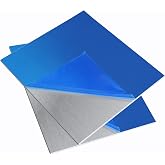 2 Pieces 6061 T651 Aluminum Sheet Metal 6X 6x0.02(24Gauge) Inch Rectangle Metal Plate, 0.5mm Aluminum Sheet, Plate for Crafting, Industry