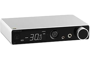 KGUSS Topping L70 Fully Balanced NFCA Headphone Amp - 4-Pin-XLR/4.4mm Balanced/6.35mm SE Headphone Jacks Amplifier 7500mW x 2 Ouput R2R Volume Control HiFi Amp Audio Hi-Res Preamplifier(Sliver)