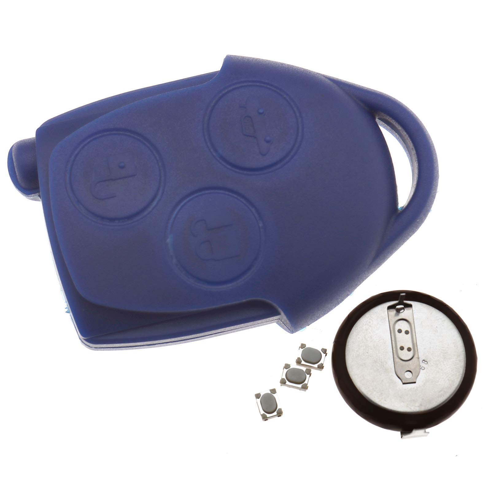 OTOTEC 3-Button Remote Key Fob Case Shell Cover Set Compatible with Transit Connect MK7