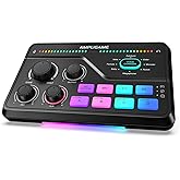 Fifine Gaming Mixer for Voice Chat and Streaming- 7.1ch Surround Sound Headphone Amp-XLR Preamp-USB Plug & Play-Voice Changer-RGB-Volume Control-3 EQ Modes Ampligame SC8