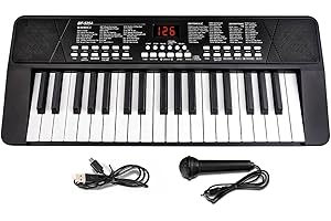 TWFRIC Beginners Piano Keyboard 37 Keys Portable Electronic Keyboard Piano Built-in Rechargeable Battery Kids Piano with Headphone Jack Learning Musical Instruments Gifts for 3 4 5 6 7 Boys Girls