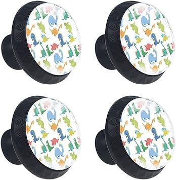 Anmarco Cute Jurassic Dinosaur Dino Drawer Knobs Pull Handles 30mm