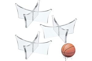 Acrylic Ball Stand Holder,Ball Display Stand for Football Basketball Soccer Ball Holder,Volleyball Rugby Ball Sports Ball Sto
