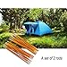 Overmont Camping Tent and Tarp Pole Replacement 142in x2 Aluminum Alloy Adjustable
