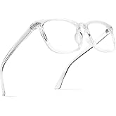 Pro Acme Non-Prescription Clear Frame Glasses for Women Men | Light Weight,Daily Wear,Computer Reading/Gaming/TV/Phones Eyewear