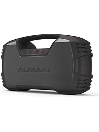 AOMAIS GO Bluetooth Speakers,Waterproof Portable Indoor/Outdoor 30W Wireless Stereo Pairing Booming Bass Speaker,30-Hour Playtime with 8800mAh Power Bank,Durable for Pool Party,Beach,Camping(Black)