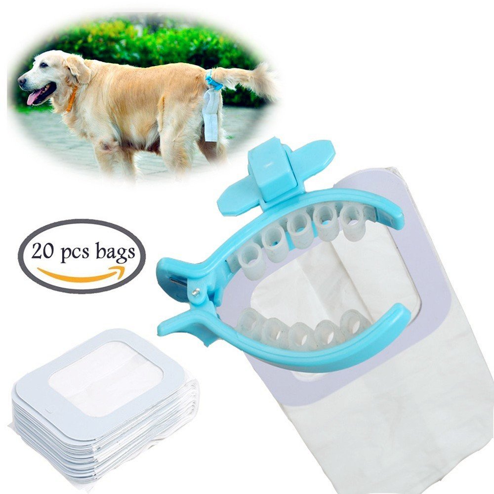 Aisige Dog Poop Collector, Soft Silicone Clip Pooper Scooper Dog Tail