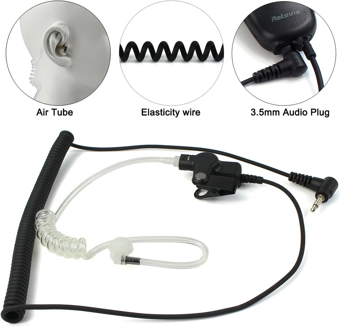 Retevis Walkie Talkie Earpiece - Image 3