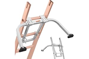 VEVOR Ladder Stabilizer, Heavy Duty Steel Ladder Roof Hook, Ladder Stabilizer with Wing Span/Wall Extension Accessory, Stable