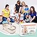 Brooklyn Bamboo | Extremely Soft, Organic Bamboo, Portable Crib Mattress Pad & Protector | Quilted, Deep Skirt, Hypoallergenic & Breathable | Fits All Mini Cribs | Creme Colored