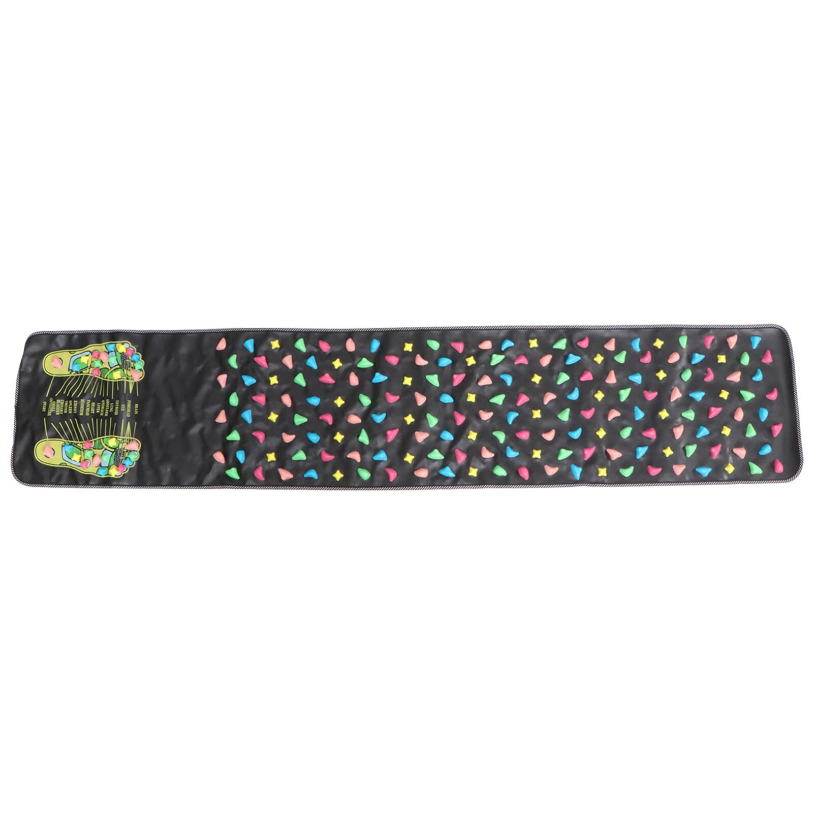 OUNONA Foot Massage Mat Reflexology Walk Stone Mat Acupressure Mat 175 x 35cm