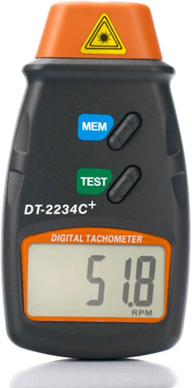 HDE Professional Digital Infrared Photo Tachometer RPM Motor Speed