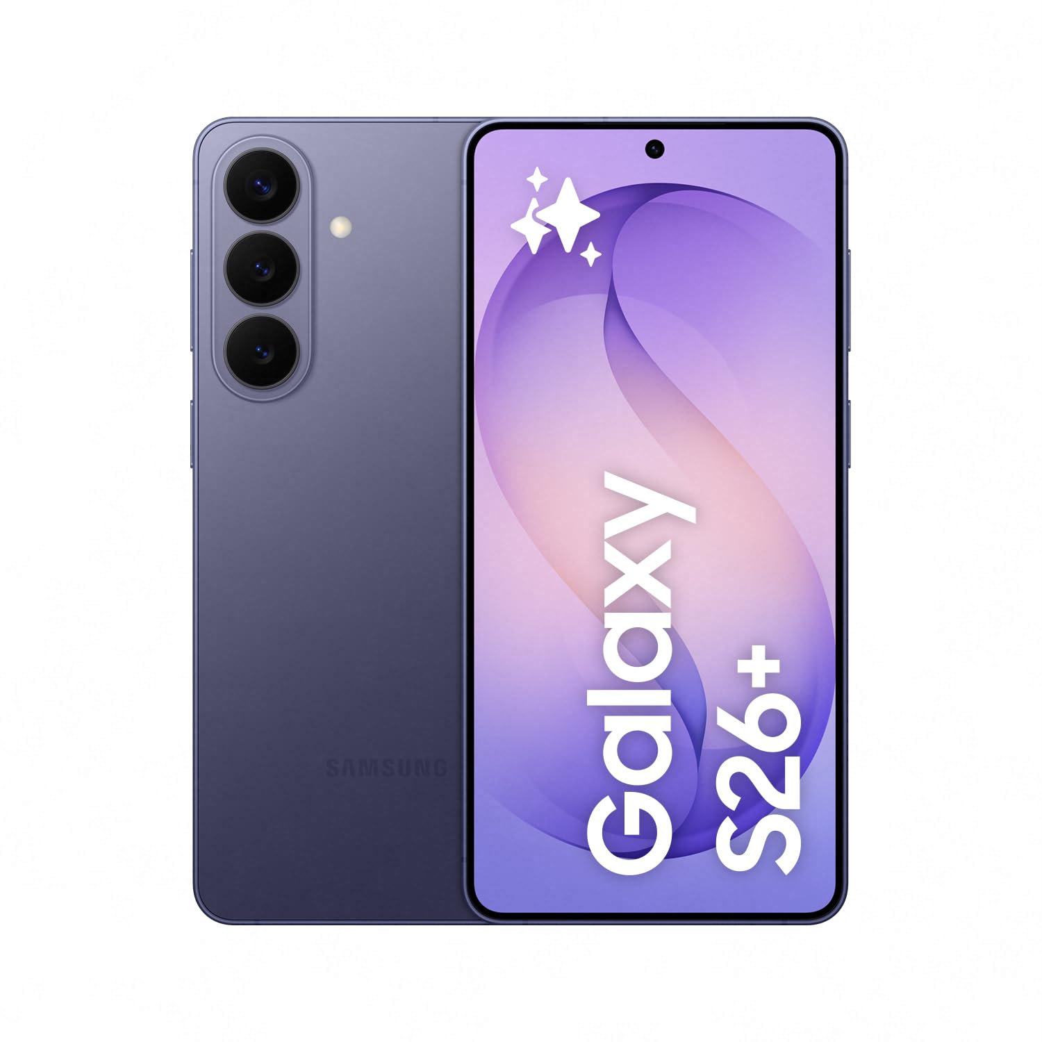 Samsung Galaxy S26+ AI Phone, Customised AP Processor, 50 MP Camera, 12 GB Memory, 512 GB Storage, 4900 mAh Battery, Galaxy AI, Cobalt Violet, 3 Year Extended Warranty (UK Version)