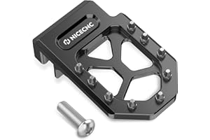 NICECNC Brake Lever Pedal Extension Foot Peg Extenders Compatible with Yamaha YFZ 450 2017, YFZ450R 2009 2010 2011 2012 2013 2014 2015-2020 2021 2022 2023, YFZ450X 2010 2011 Black