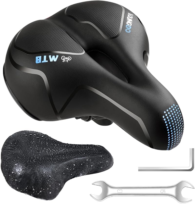 YOUNGDO Bike Seat Comfortable Wide Road Saddle Gel Saddle Breathable