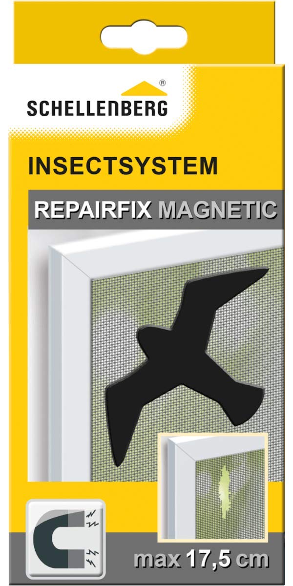 Schellenberg 50777 Insect Protection Magnetic Foil Repair Kit – Fly Screen Repair, 1 Pack